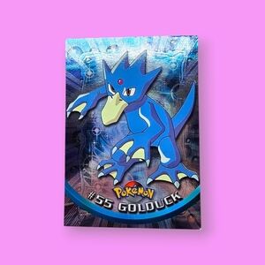 Pokemon 1999 TOPPS Golduck #55 Foil Chrome Blue Logo TV Animation Edition Card